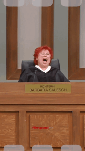 Richterin Barbara Salesch GIF