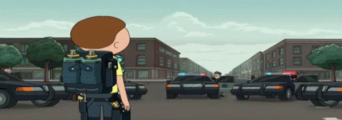 Rick And Morty Shield Me From The Law GIF. This 498 x 175 animated GIF is part of our mr meeseeks existence is pain collection. Related themes include rick…