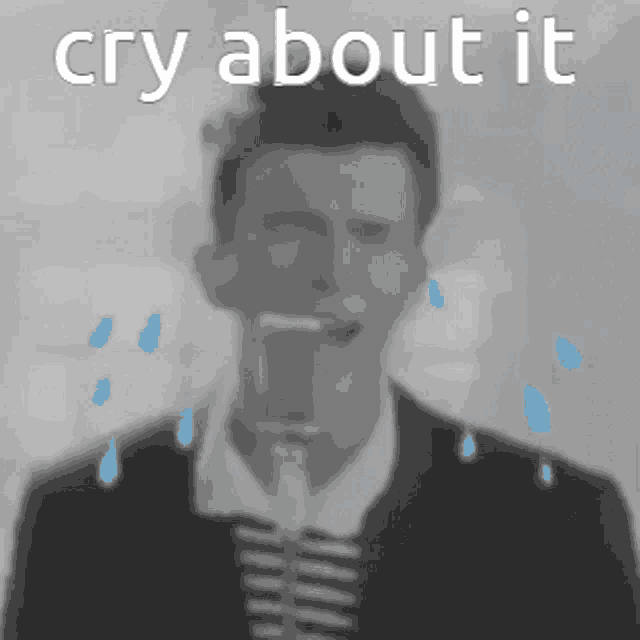 Rick Astley Cry GIF