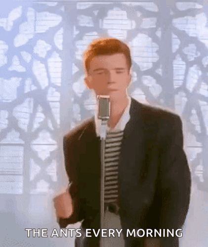 Rick Roll Rick Ashley GIF