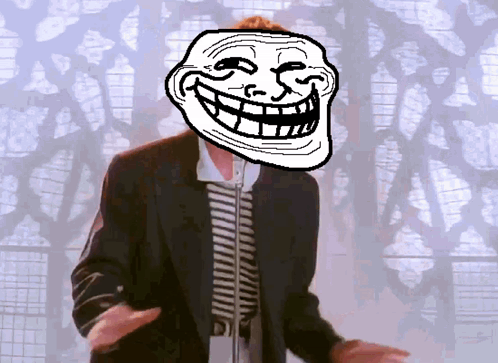 Rickroll Trollface GIF