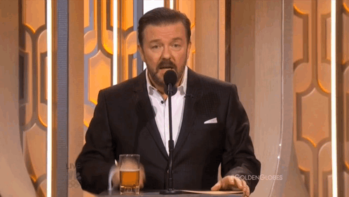 Ricky Gervais Rickygervais GIF. This 498 x 281 animated GIF is part of our i have no memory of this place collection. Related themes include drinking…