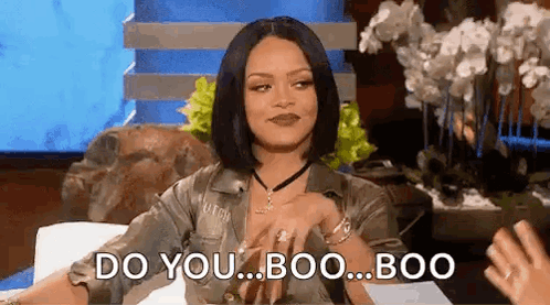 Rihanna Cute GIF. This 498 x 277 animated GIF is part of our do you boo boo collection. Related themes include cute, funny, lol. Created by LWC78. View the…