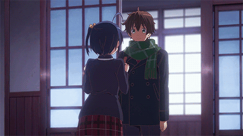 Rikka Hug Anime GIF