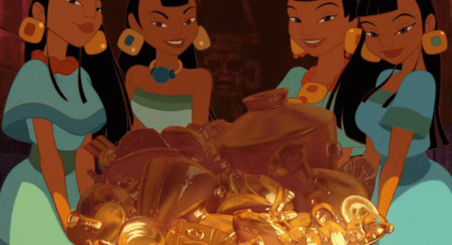Road To El Dorado Gold GIF. This 498 x 270 animated GIF is part of our both el dorado collection. Related themes include money. Created by Juks_Fanterisen…