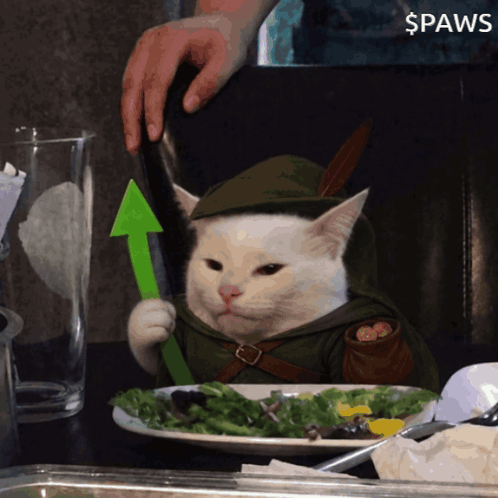 Robin Paws Green Arrow Growing GIF