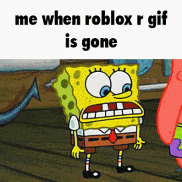 Roblox R Spongebob GIF