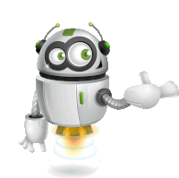 Robot Angkasa5 Sticker