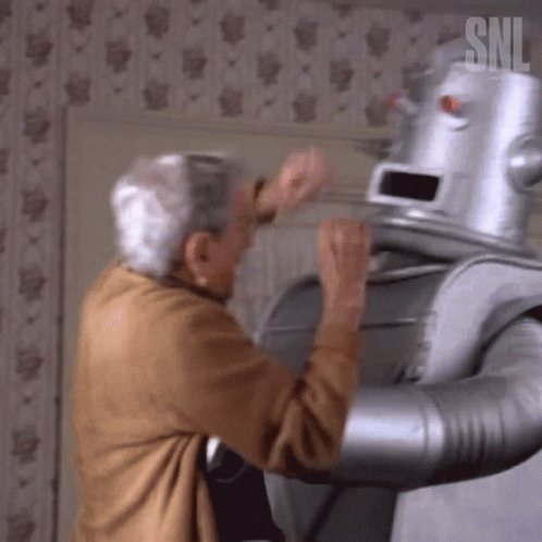 Robot Attack Saturday Night Live GIF. This 498 x 498 animated GIF is part of our funny robot collection. Created by nbcsnl. View the original animation…