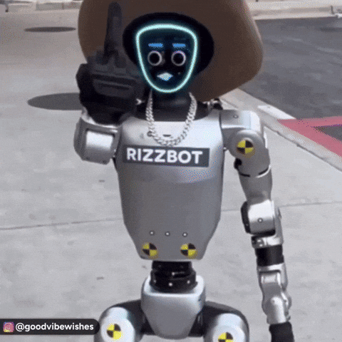 Robot Middle Finger GIF