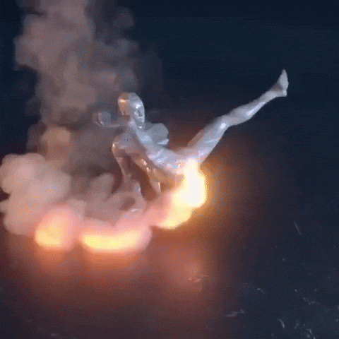 Robot Poop Fire GIF