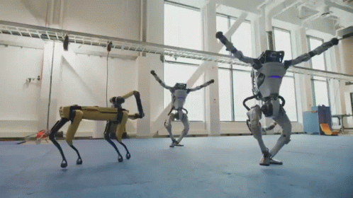Robots Dancing GIF. This 498 x 280 animated GIF is part of our funny robot collection. Related themes include dance, dancing, robot. Created by…