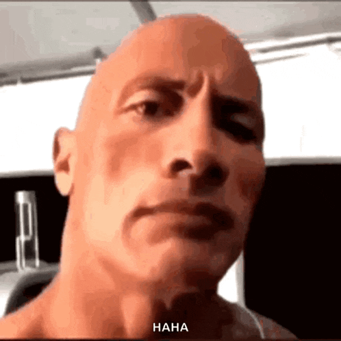 Rock One Eyebrow Raised Rock Staring GIF