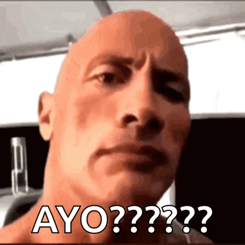 Rock One Eyebrow Raised Rock Staring GIF
