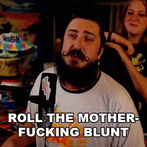 Roll The Mother Fucking Blunt Godku GIF. This 498 x 498 animated GIF is part of our rolling a blunt collection. Created by xset. View the original…