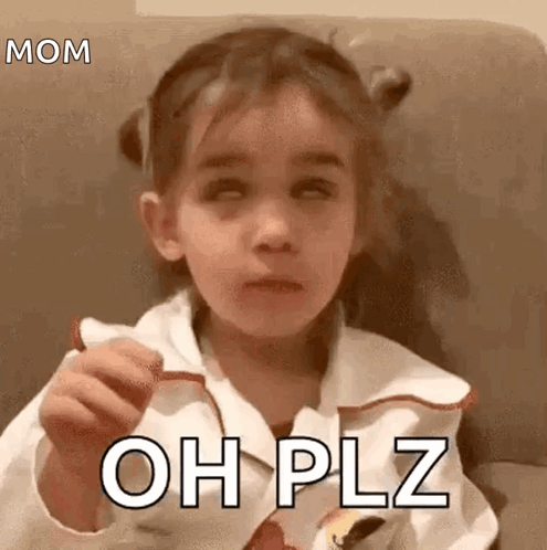 Rolling Eyes Little Girl GIF