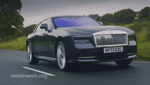 Rolls Royce Spectre Driving GIF