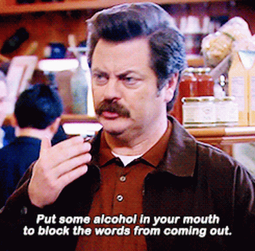Ron Swanson Alcohol GIF