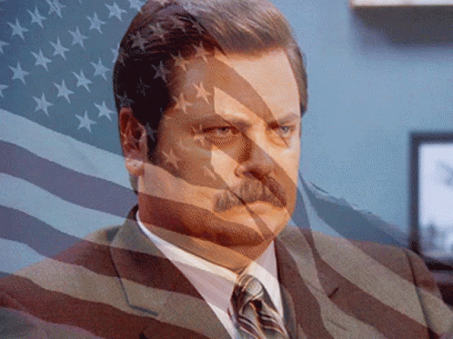 Ron Swanson Freedom GIF