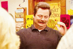 Ron Swanson GIF. This 298 x 200 animated GIF is part of our lil sebastian collection. Related themes include clap, clapping, excited. Created by…