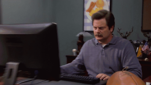 Ron Swanson Trash GIF
