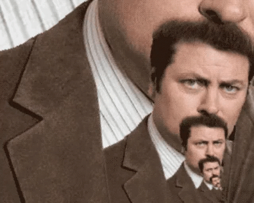 Ronception Ron Swanson GIF. This 498 x 398 animated GIF is part of our lil sebastian collection. Related themes include ron swanson. Created by sarasyp…