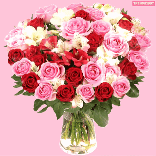 Roses Bunch Of Flowers GIF