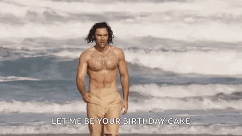 Ross Poldark Beach GIF