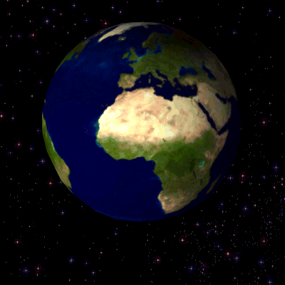 Rotating Earth GIF