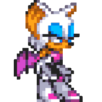 Rouge The Bat Sonic Battle Sticker