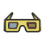 Round 3d Glasses Sticker