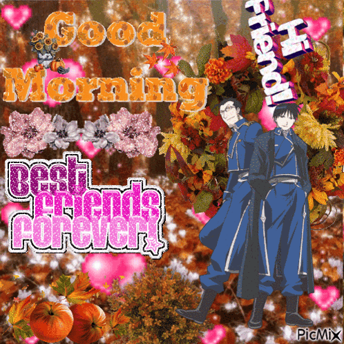 Roy Mustang Maes Hughes GIF. This 498 x 498 animated GIF is part of our maes hughes collection. Related themes include autumn, fall, friend. Created by…