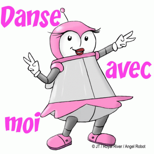 Royal River Angel Robot GIF