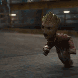 Run Groot GIF