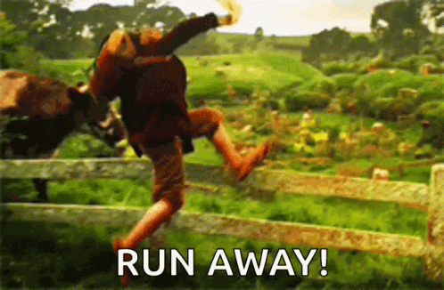 Run Lord Of The Rings GIF. This 498 x 326 animated GIF is part of our fuyez pauvres fous collection. Related themes include im done, im out. Created by…