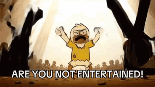 Run With Gugo Are You Not Entertained GIF