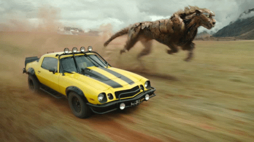 Running Bumblebee GIF