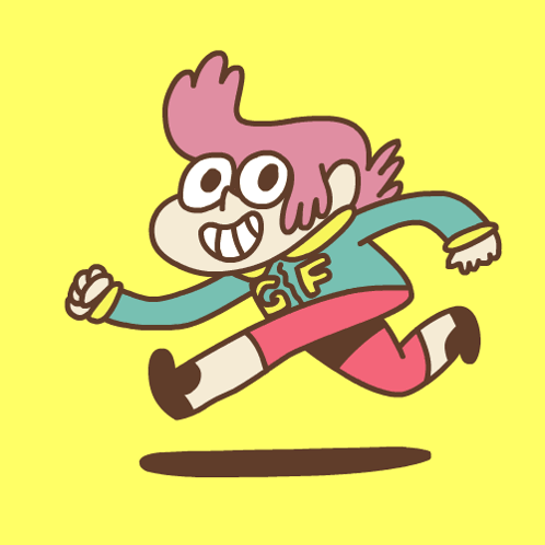 Running Cartoon Network GIF