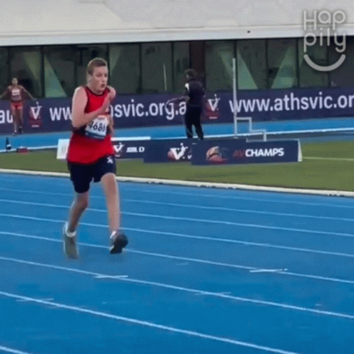 Running Happily GIF