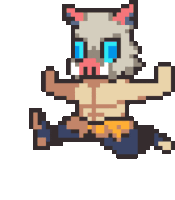 Running Inosuke Hashibara Sticker
