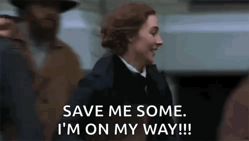 Running Jo March GIF
