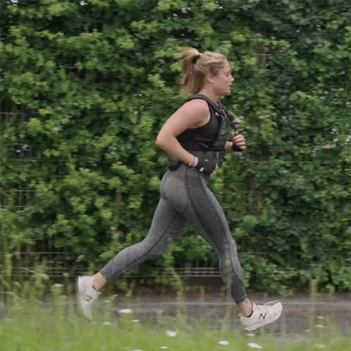 Running Marine Leleu GIF