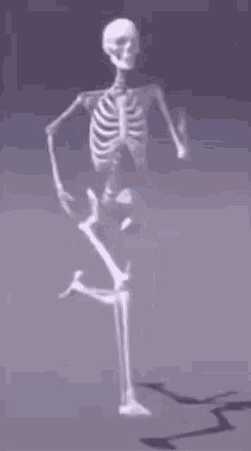 Running Skeleton GIF