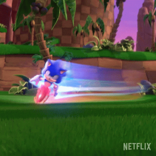 Running Sonic The Hedgehog GIF