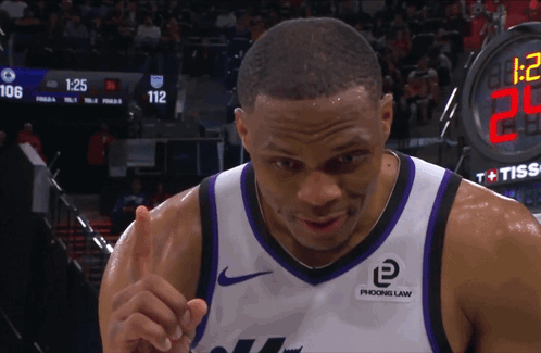 Russell Westbrook 1 2 3 GIF