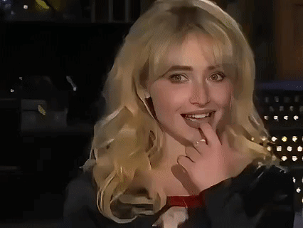 Sabrina Carpenter Flirting GIF