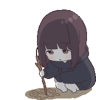 Sad Cute Sticker