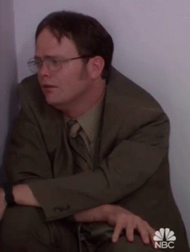 Sad Dwight Schrute GIF
