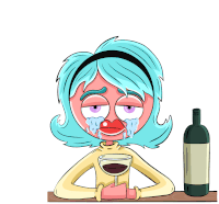 Sad Sad Face Sticker