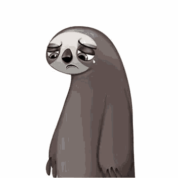 Sad Sloth GIF